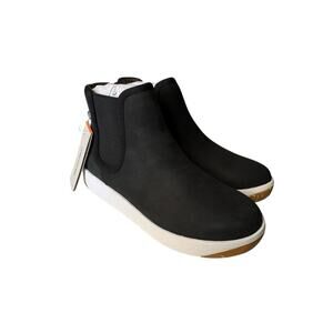 Bogs NEW Women's Kicker Chelsea Black Leather Waterproof Boots Size US 7